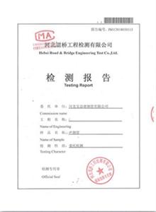 郴州公司检测报告